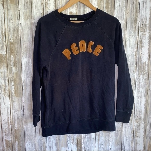 American Eagle Ahh-Mazingly Soft Jegging Fit Crew Neck Peace Sweatshirt - Picture 2 of 5